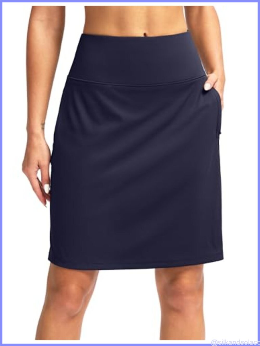 Gradual 20" Skorts With Pockets Knee Length Golf Skirt